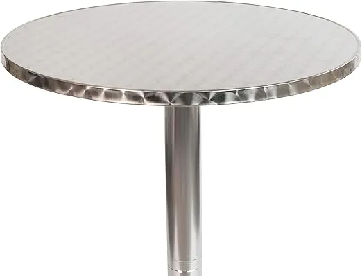 Flash Furniture Metal Bar Table - Aluminum Patio Table - Mellie 23.5"H Round Bar Height Table - Indoor/Outdoor