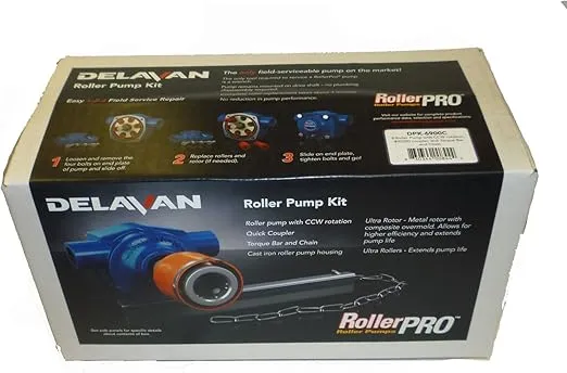 Delavan 6 Roller Pump - 150 PSI, 19.6 GPM, Cast Iron, CCW (Kit)