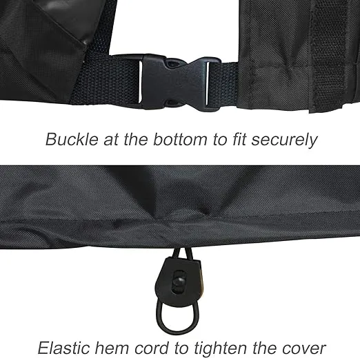 Porch Shield Waterproof Universal Generator Cover 32 x 24 x 24 inch - for Most Generators 5000-10000 Watt, Black