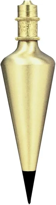 General Tools 800-12 Brass Plumb Bob, 12 Ounce