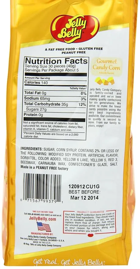 Jelly Belly Gift Bag, Gourmet Candy Corn, 7.5 Ounce