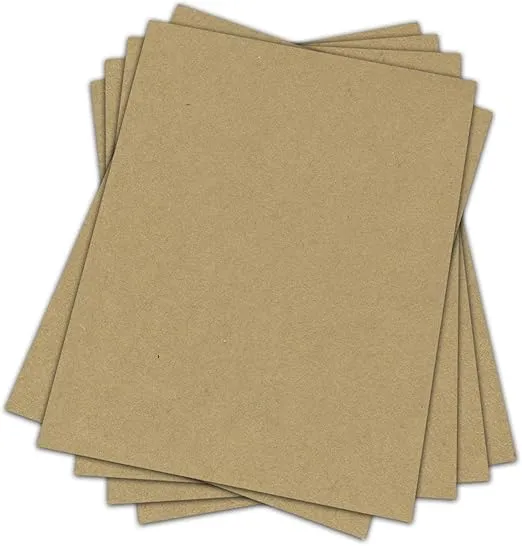 25 Sheets of Chipboard, 30pt (Point) Medium Weight Cardboard .030 Caliper Thickness, Craft and Packing, Brown Kraft Paper Board (6 x 9)