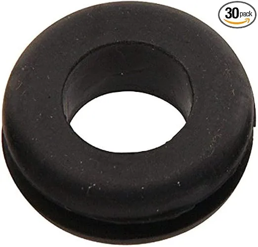 55056 Groove Rubber Grommet, 5/8 by 1/4 by 7/16-Inch, 30-Pack