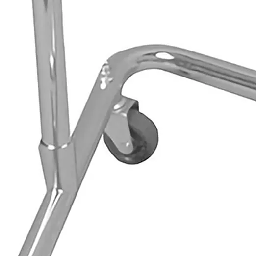 McKesson Medical Instrument Mayo Stand, Stainless Steel Rolling Tray for Hospitals, Offices, Dental, Salons, U-Shaped Base, 31-50 Inch Height, 1 Count