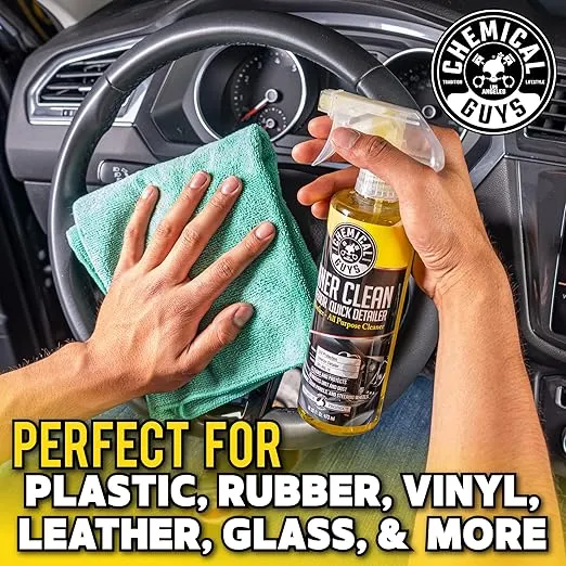 Chemical Guys SPI_663_16 InnerClean Quick Detailer with Pineapple Scent, High Performance Interior and Dashboard Cleaner, Dust Repellent, Easy to Use Non Greasy Formula, 16 fl oz