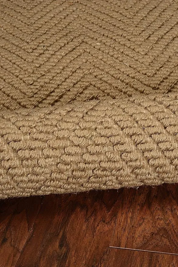 KAS Rugs Porto Casual & Serene Hand-Woven Jute Area Rug - Natural 2' x 7'6" Runner