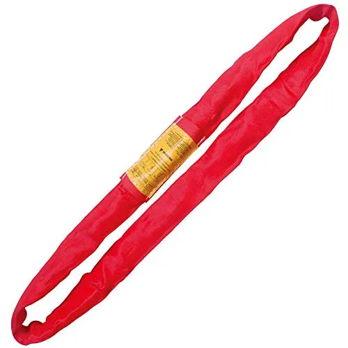 Red 20' Endless Round Lifting Sling Spanset Heavy Duty Polyester Capacity 26400 LBS