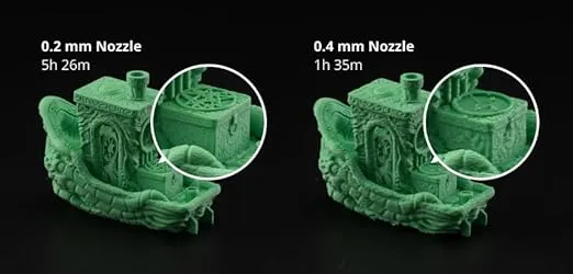 BAMBULAB Official Bambu Lab Hotend with Nozzle - X1 Series and P1 Series Compatible with P1S P1P X1C X1 Carbon 3D Printer (.4mm Hardened Steel)