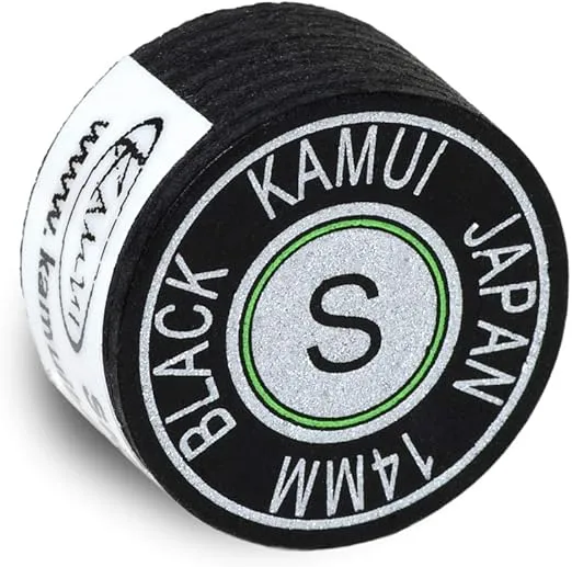 KAMUI Black Laminated Pool Billiard CUE TIP - 1 pc