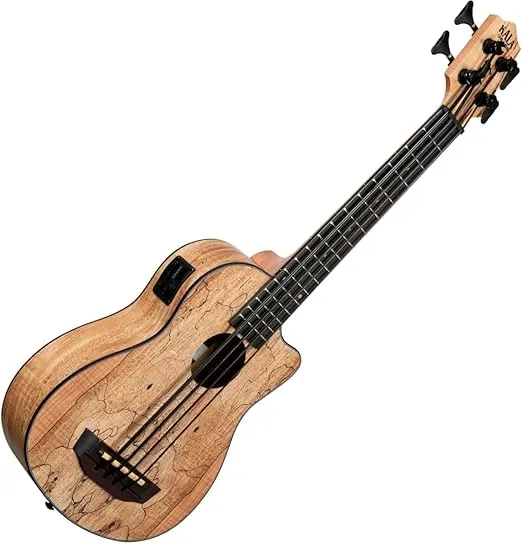 Kala Brand Music Co., 4-String Ukulele, Right, Natural, Ubass SP-MAPL-FS
