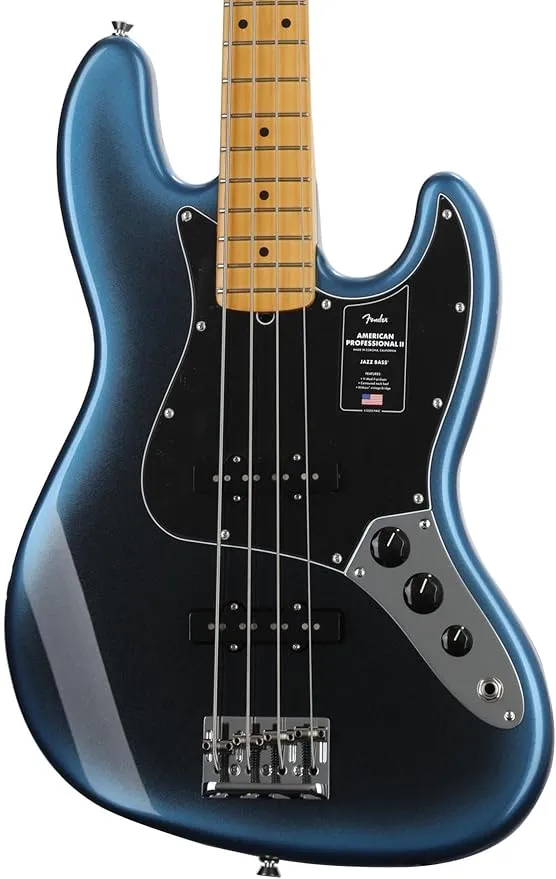 Fender American Professional II Jazz Bass, Dark Night, Maple Fingerboard