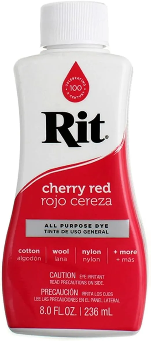 Rit 88230 8 Oz Cherry Red Liquid Dye 3pk