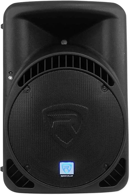 Rockville RPG15BT V2 15" Powered 1000W DJ PA Speaker w/Bluetooth + Remote + Wireless Link to Additional Speaker, Black