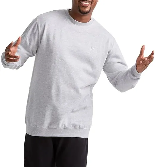 Champion Men's Crewneck, Powerblend Fleece Sweatshirt, Crewneck Sweatshirts (Reg. Or Big & Tall)
