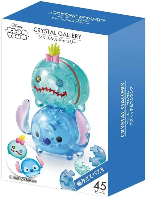 Crystal Gallery 3D Crystal Puzzles Stitch & Scrump 45 Pieces