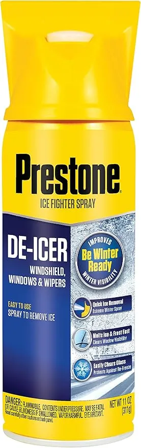 Prestone AS242-6PK Windshield De-Icer - 11 oz. Aerosol, (Pack of 6)