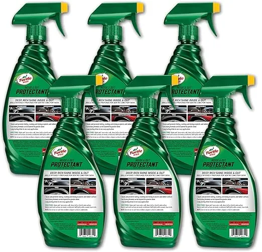 Turtle Wax 50655-6PK Quick and Easy Inside/Out Protectant, 23 oz, Pack of 6 , Green
