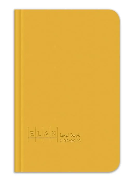 Elan Publishing Company E64-64M Mini Level Book 4 ⅛ x 6 ½, Yellow Cover (Pack of 12)