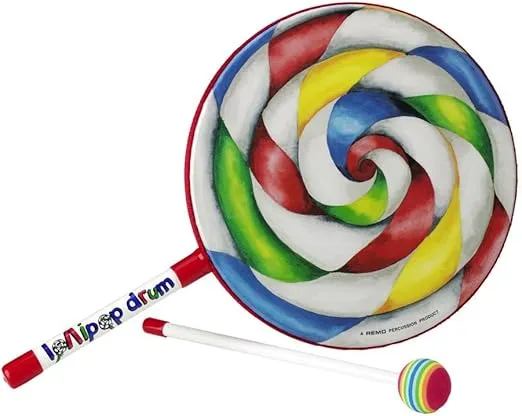 Remo ET-7108-00 Kids Percussion Lollipop Drum, 8"