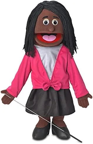 25" Barbara, Black Mom/Teacher, Full Body, Ventriloquist Style Puppet
