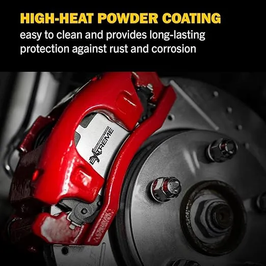 Power Stop Front S2632 Pair of High-Temp Red Powder Coated Calipers For Toyota Sequoia 2001-2003, Toyota Tundra 2000-2003 [Model Specific]
