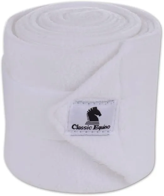 Classic Equine 4-Pack Polo Wraps White