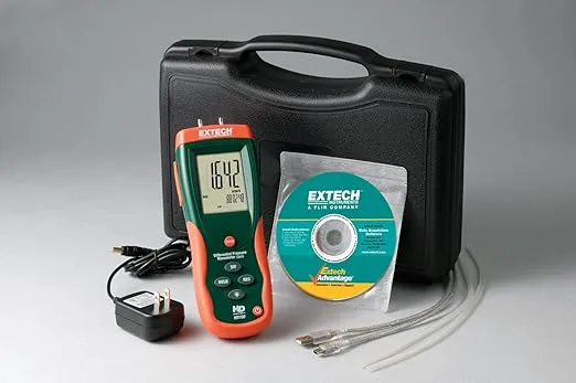 Extech HD700 Differential Pressure Manometer - 2PSI