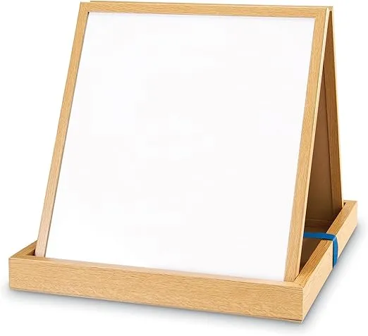 Learning Resources Double-sided Tabletop Easel, Wood, 19.6"D x 21.8"W x 3.1"H, Multi-color