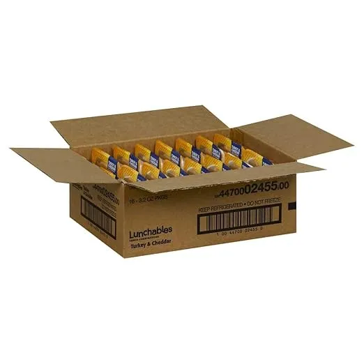 Kraft Oscar Mayer Lunchable Turkey and Cheddar Cheese, 4.5 Ounce -- 16 per case.