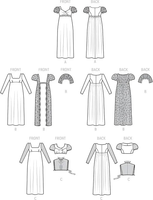 Simplicity Misses' Costumes Sewing Pattern Kit, Code S9502, Sizes 10-12-14-16-18, Multicolor
