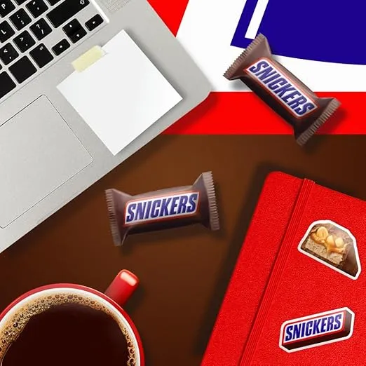 SNICKERS Original Chocolate Candy Bars, Fun Size, Halloween Candy, 10.59 oz Bag