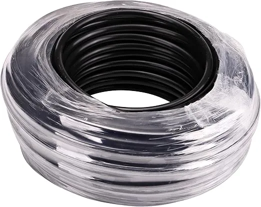 Raindrip 016010T 1/4 in. Drip Irrigation Supply Tubing, 100 ft., 1/4 in x 100 ft, for Drip Irrigation Parts, and Drip Systems, Black Polyethylene