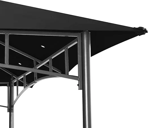 ABCCANOPY Gazebos for Patios 8x8 - Outdoor Steel Frame Gazebo for Lawn Backyard Garden Deck (Black)