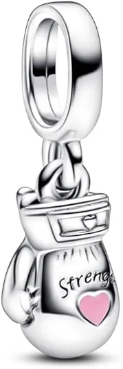 PANDORA Boxing Glove Dangle Charm - Compatible Moments Bracelets - Jewelry for Women - Gift for Women in Your Life - Made with Sterling Silver & Enamel, No Box