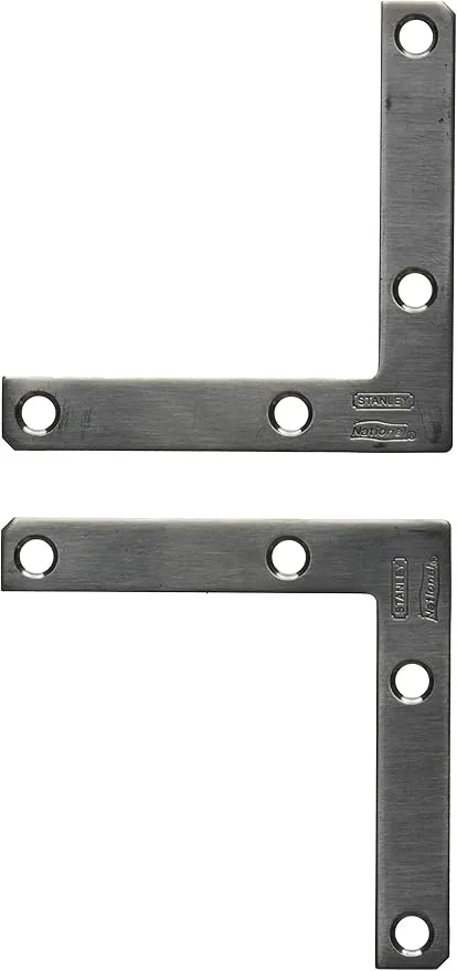 NATIONAL/SPECTRUM BRANDS HHI N348-334 3 x 1/2-Inch Stainless Steel Flat Corn Brace