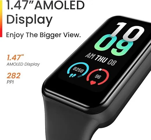 Amazfit Band 7 Fitness & Activity Tracker, Step Monitoring, Heart Rate & SpO2 Monitoring, Virtual Pacer, 18-Day Battery, Sleep Quality Analysis, Alexa Built-In, Water Resistant, (Pink)