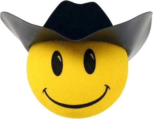 Happy Cowboy w/Hat Car Antenna Topper/Mirror Dangler/Dashboard Buddy (Auto Accessory)