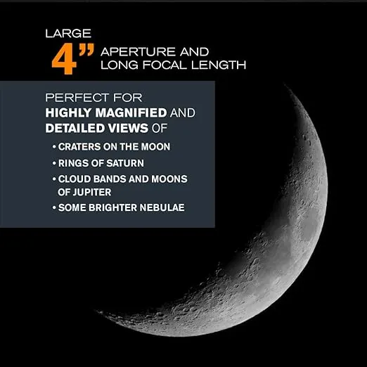 Celestron - NexStar 4SE Telescope - Computerized Telescope for Beginners and Advanced Users - Fully-Automated GoTo Mount - SkyAlign Technology - 40,000+ Celestial Objects - 4-Inch Primary Mirror