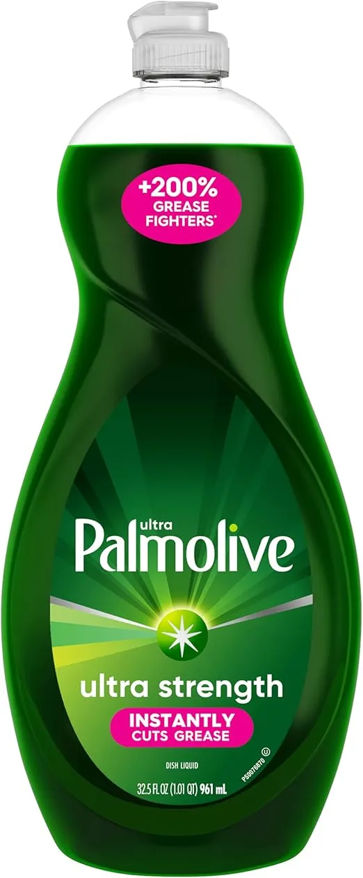Palmolive Ultra Strength Liquid Dish Soap, Original Green, 32.5 Fluid Ounce