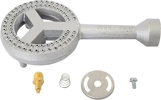 SH12 Cast Iron Propane Burner Head with Brass Fitting Orifice (SH12 - DIY Burner)