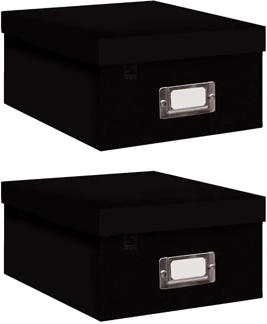Pioneer Photo Albums Photo Storage Box - Black Bundle