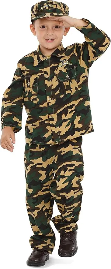 Dress Up America Army Costume For Kids- Soldier Costume For Boys and Girls