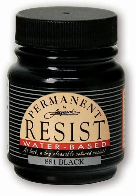 Permanent Water-Based Resist - 2.25 Ounce - Black