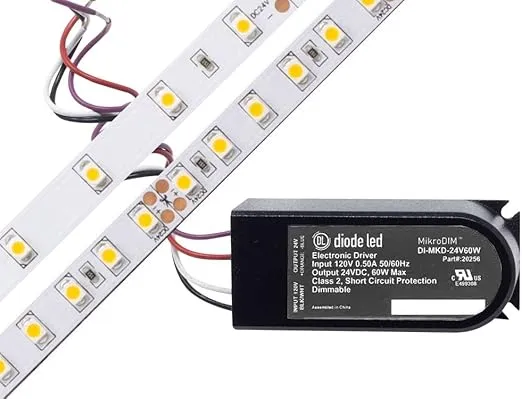 Diode DI-MKD-24V60W MikroDIM Electronic Dimmable Driver (60W - 24 Volts)
