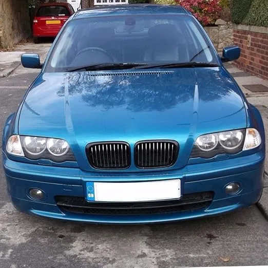 G-PLUS Headlight Lens Cover Compatible with BMW E46 4Door 320i 325i 325xi 330i 330xi 2002-2005, 63126924046 63127165772 63127165786