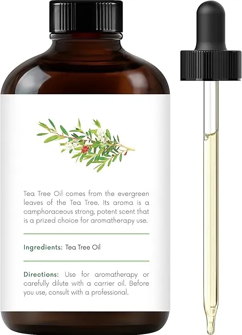 Tea Tree Essential Oil - Huge 4 Fl Oz - 100% Pure and Natural - Premium Grade Essential Oil for Diffuser and Aromatherapy