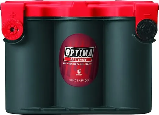 OPTIMA Batteries High Performance 78 RedTop Sealed AGM Car, Truck and SUV Starting Battery, 800 CCA, Side Terminals, Maintenance Free, Versitile Mounting