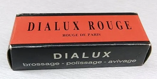 Dialux Red Rouge Polishing Compound Jewelry High Finish Shine Used for Super Finishing Yellow Color Metals, Especially Gold.