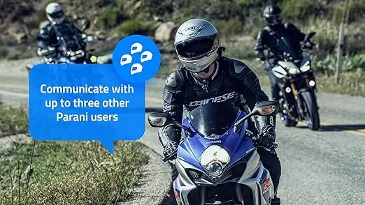 Sena - Parani M10 Motorcycle Bluetooth Headset Communication Device,Black, Boom Mic