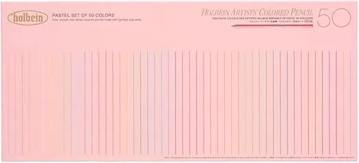 Holbein Colored Pencil 36, 50 colors set Express shipping, Trackng, Warranty-Holbein Artists' Colored Pencil PAstel Tone 50 colors set